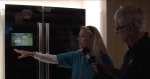HiSense shows off the Android refrigerator.